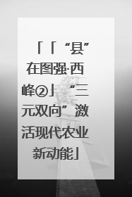 「“县”在图强·西峰②」“三元双向”激活现代农业新动能
