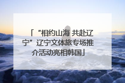 “相约山海 共赴辽宁”辽宁文体旅专场推介活动亮相韩国