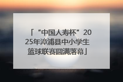 “中国人寿杯”2025年漳浦县中小学生篮球联赛圆满落幕