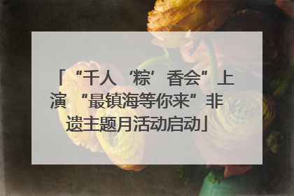 “千人‘粽’香会”上演 “最镇海等你来”非遗主题月活动启动