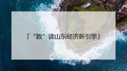 “数”读山东经济新引擎