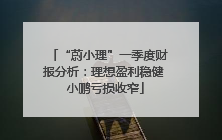 “蔚小理”一季度财报分析：理想盈利稳健 小鹏亏损收窄