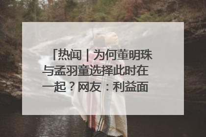 热闻｜为何董明珠与孟羽童选择此时在一起？网友：利益面前啥都能和解