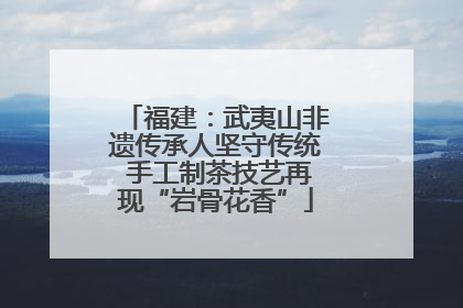 福建：武夷山非遗传承人坚守传统 手工制茶技艺再现“岩骨花香”
