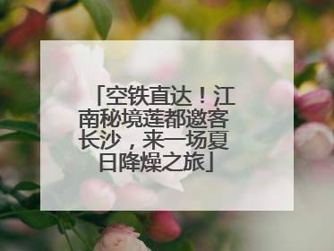 空铁直达！江南秘境莲都邀客长沙，来一场夏日降燥之旅