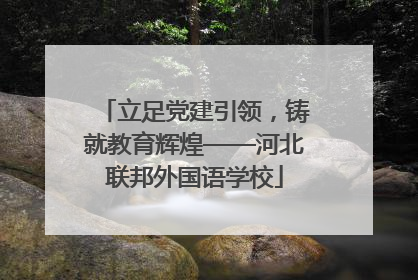 立足党建引领，铸就教育辉煌——河北联邦外国语学校