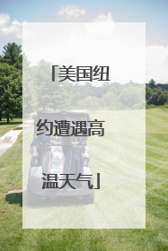 美国纽约遭遇高温天气