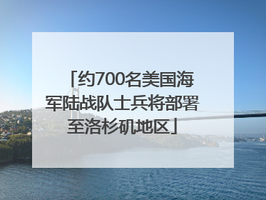 约700名美国海军陆战队士兵将部署至洛杉矶地区