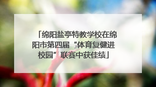 绵阳盐亭特教学校在绵阳市第四届“体育复健进校园”联赛中获佳绩