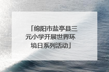 绵阳市盐亭县三元小学开展世界环境日系列活动