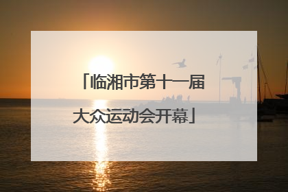 临湘市第十一届大众运动会开幕