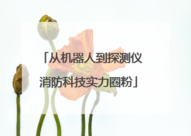 从机器人到探测仪 消防科技实力圈粉