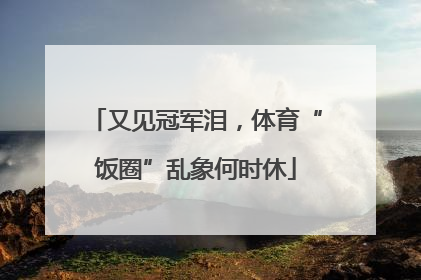 又见冠军泪，体育“饭圈”乱象何时休