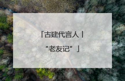 古建代言人丨“老友记”