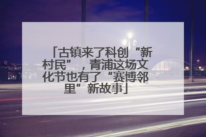 古镇来了科创“新村民”，青浦这场文化节也有了“赛博邻里”新故事