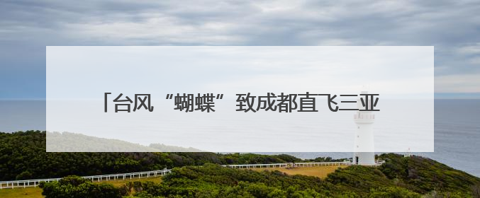 台风“蝴蝶”致成都直飞三亚航班全取消 三亚机场：13日晚大部分进港航班还未取消