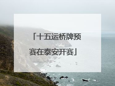 十五运桥牌预赛在泰安开赛