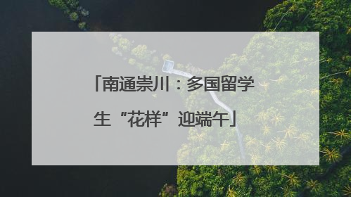 南通崇川：多国留学生“花样”迎端午