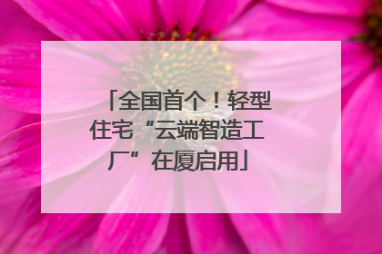 全国首个！轻型住宅“云端智造工厂”在厦启用
