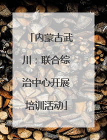 内蒙古武川：联合综治中心开展培训活动