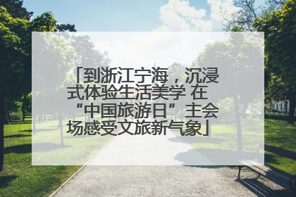 到浙江宁海，沉浸式体验生活美学 在“中国旅游日”主会场感受文旅新气象
