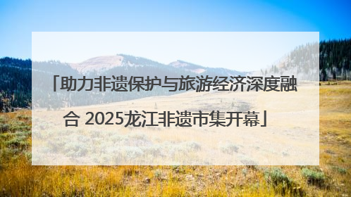 助力非遗保护与旅游经济深度融合 2025龙江非遗市集开幕