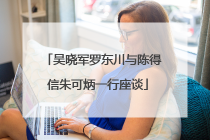 吴晓军罗东川与陈得信朱可炳一行座谈