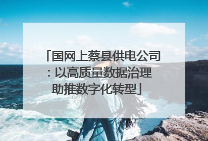 国网上蔡县供电公司：以高质量数据治理 助推数字化转型
