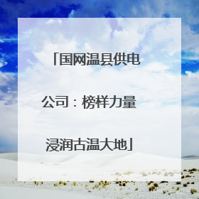 国网温县供电公司：榜样力量浸润古温大地