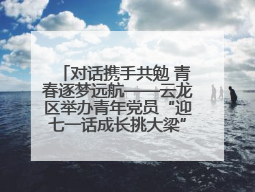 对话携手共勉 青春逐梦远航——云龙区举办青年党员“迎七一话成长挑大梁”交流活动