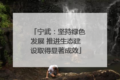 宁武：坚持绿色发展 推进生态建设取得显著成效