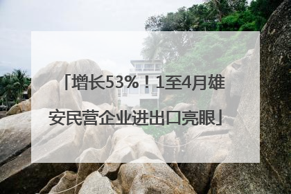 增长53%！1至4月雄安民营企业进出口亮眼