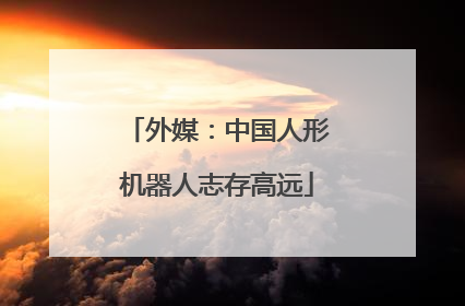 外媒：中国人形机器人志存高远