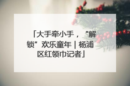 大手牵小手，“解锁”欢乐童年｜杨浦区红领巾记者