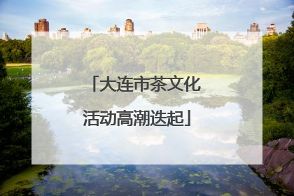 大连市茶文化活动高潮迭起