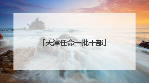 天津任命一批干部