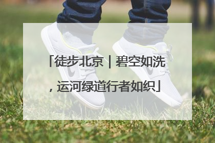 徒步北京｜碧空如洗，运河绿道行者如织