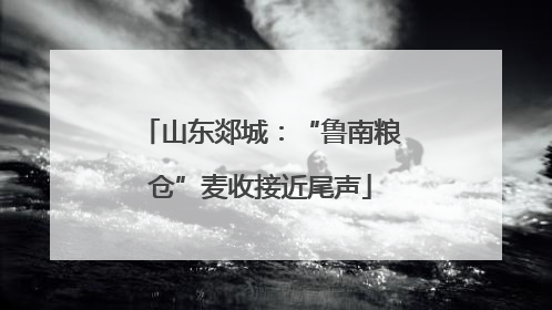 山东郯城：“鲁南粮仓”麦收接近尾声