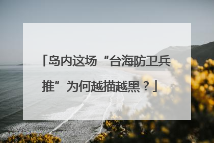 岛内这场“台海防卫兵推”为何越描越黑？