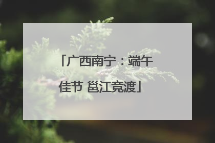 广西南宁：端午佳节 邕江竞渡