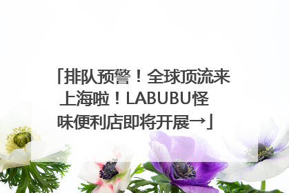 排队预警！全球顶流来上海啦！LABUBU怪味便利店即将开展→