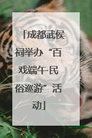 成都武侯祠举办“百戏端午·民俗巡游”活动