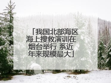 我国北部海区海上搜救演训在烟台举行 系近年来规模最大