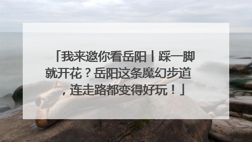 我来邀你看岳阳丨踩一脚就开花？岳阳这条魔幻步道，连走路都变得好玩！