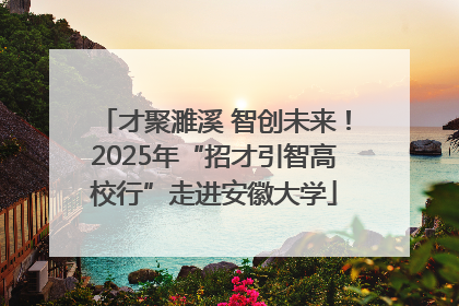 才聚濉溪 智创未来！2025年“招才引智高校行”走进安徽大学