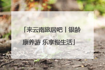 来云南旅居吧丨银龄康养游 乐享慢生活