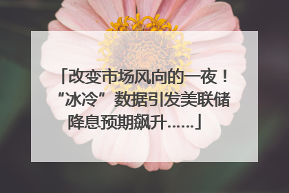 改变市场风向的一夜！“冰冷”数据引发美联储降息预期飙升……