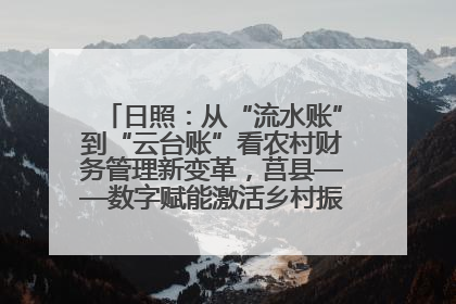 日照：从“流水账”到“云台账”看农村财务管理新变革，莒县——数字赋能激活乡村振兴“一池春水”