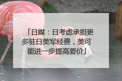 日媒：日考虑承担更多驻日美军经费，美可能进一步提高要价