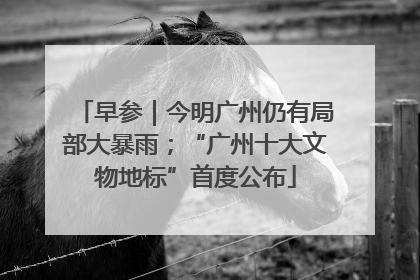 早参｜今明广州仍有局部大暴雨；“广州十大文物地标”首度公布